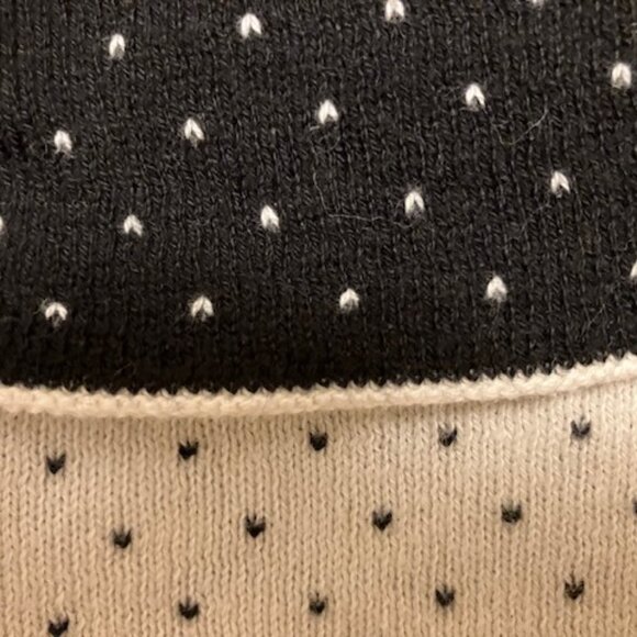 Domani Home Black and White Polka Dotted Reversible Baby Blanket